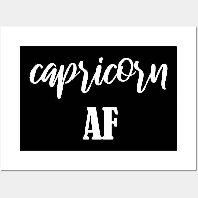 Capricorn AF Wall Art by jverdi28